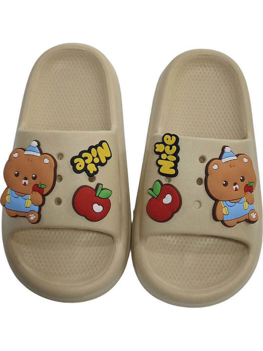 Kinder Flip-Flops Slides Beige