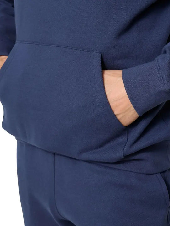 Sweatshirt with Hood Navy Blue