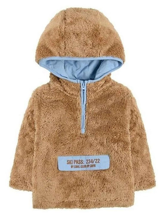 Kids Sweatshirt with Hood Beige
