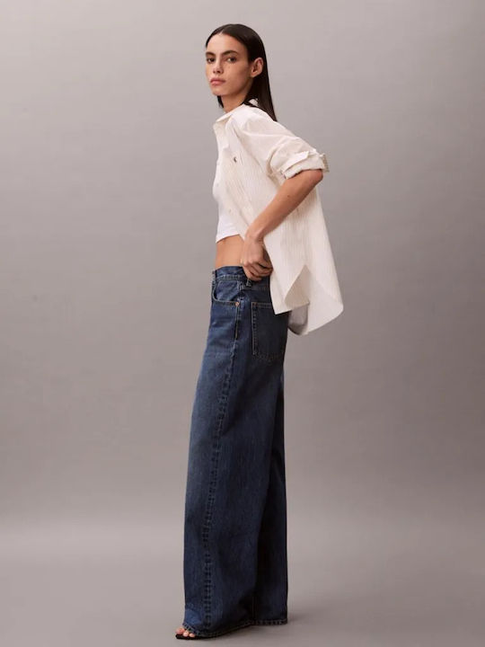 Damen Jeans Hosen Blau Mit Rissen