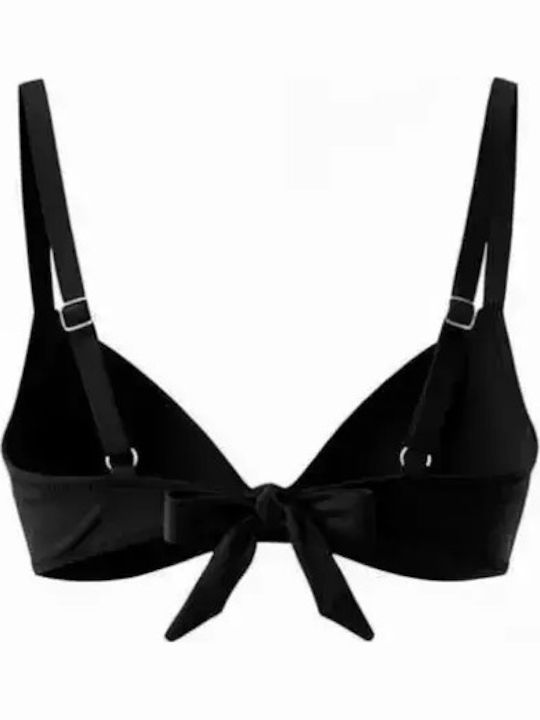 Set Bikini με Ελαφριά Ενίσχυση Ψηλόμεσο Μαύρο