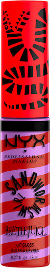 NYX Professional Makeup Beetlejuice Sandworm Swirl Lip Lipgloss 03 Red & Purple 8ml