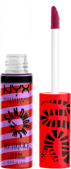 NYX Professional Makeup Beetlejuice Sandworm Swirl Lip Lipgloss 03 Red & Purple 8ml
