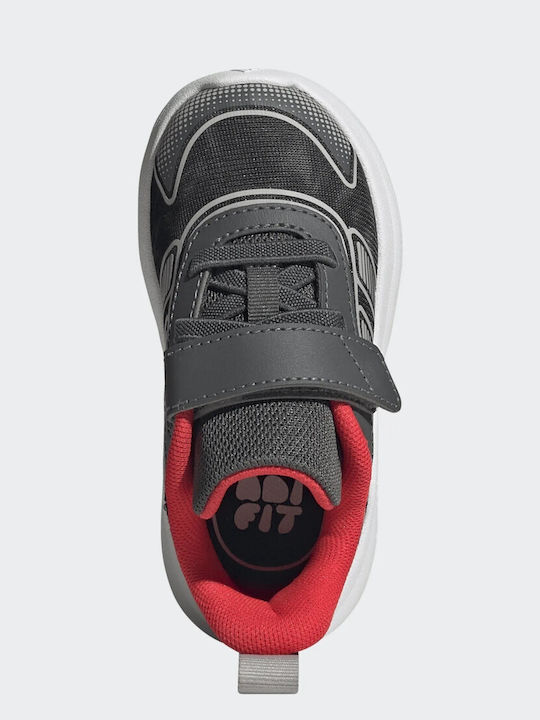 Tensaur Run Kinder Sportschuhe Running mit Schnürsenkeln Schwarze