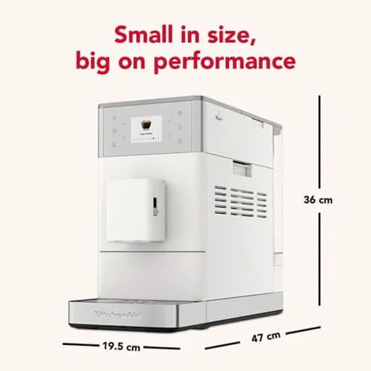 Kitchenaid KF3 Automatic Espresso Coffee Machine with Grinding Mill White