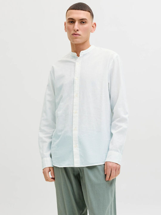 Jack & Jones Λινό Πουκάμισο Λευκό