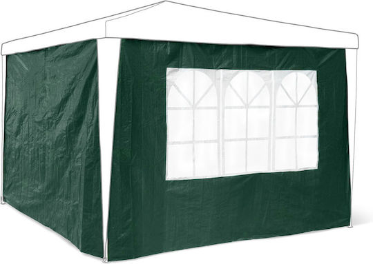 Relaxdays Seite für Kiosk Grün mit PVC-Beschichtung 1,9x2,9m