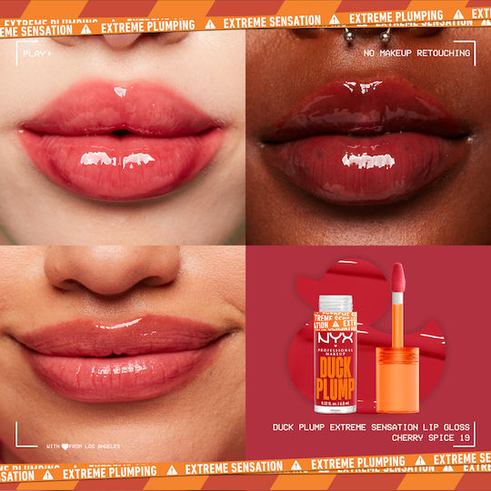 NYX Professional Makeup Duck Plump Lip Gloss Cherry Spice 19 Red 7ml