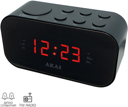 AKAI Tisch-Digitaluhr mit Wecker & Radio ACR-3088 AKAI Tisch-Digitaluhr mit Wecker & Radio ACR-3088