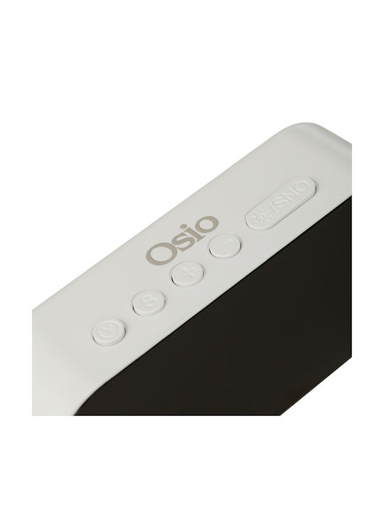 Osio Tabletop Digital LED Clock with Alarm Clock White OCA-3015B