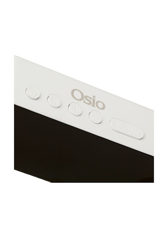 Osio Tabletop Digital LED Clock with Alarm Clock White OCA-3015B
