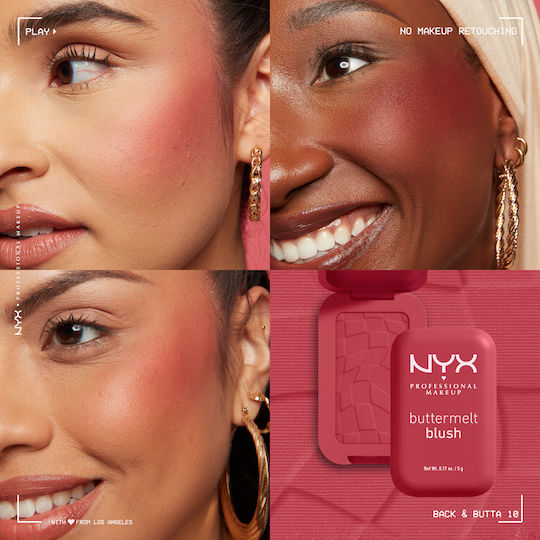 NYX Professional Makeup Blush Buttermelt 10 Back And Butta 5gr