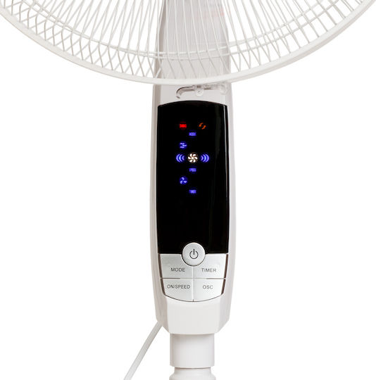Osio Pedestal Fan 50W White