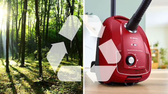 Bosch BGD38RD1H Vacuum Cleaner 600W Bagless 4lt Red