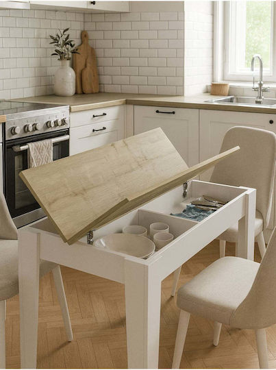Dining Room Table White 72x72cm Dining Room Table White 72x72cm