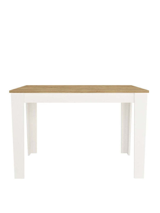Masă De Dining Din Lemn Alb 72x72cm