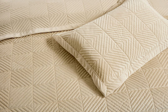 Liolios Home Set Coverlet Semi-double Cream 180x240cm 2pcs