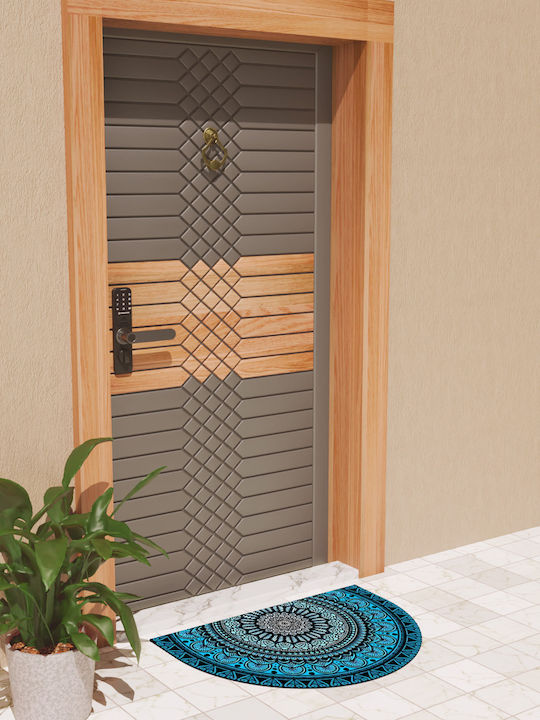SteweHome Non-Slip Blue Doormat Thickness 10mm