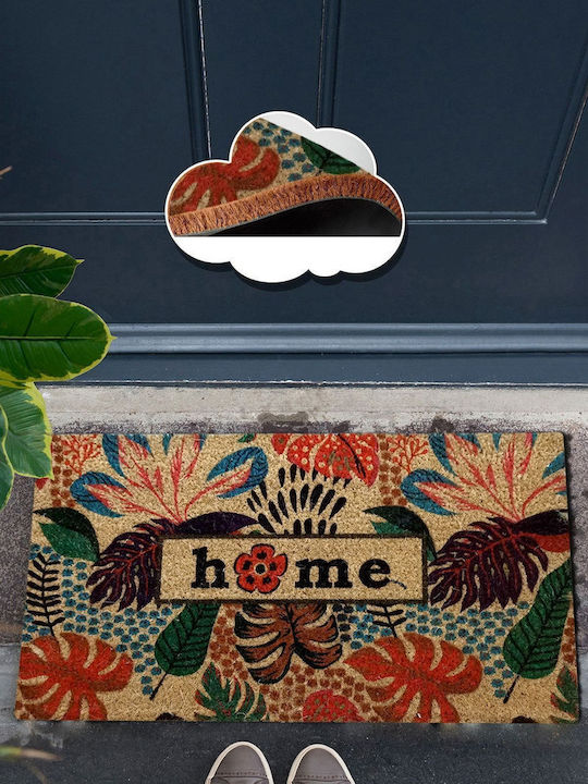 SteweHome Non-Slip Brown Doormat