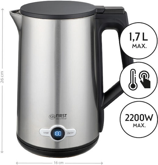 First Austria Reisekessel 1.7Es 2200W Silber