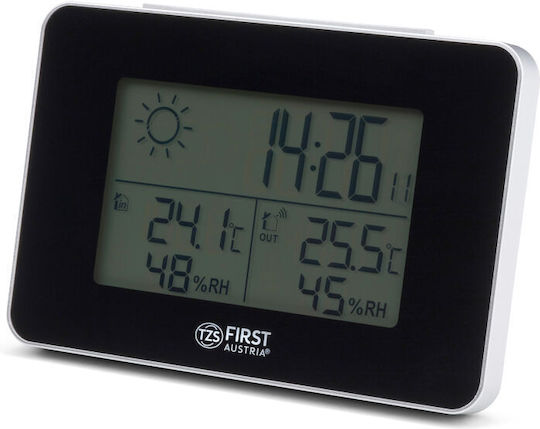 First Austria FA-2461-6-BA Wireless Digital Weather Station Black