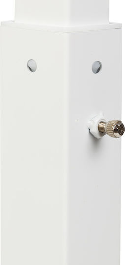 Schreibtisch Holz White mit Metallbeinen & verstellbarer Höhe 60x38x66.5cm