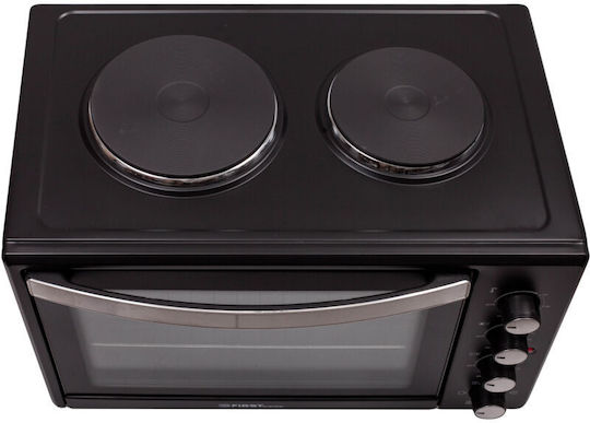 First Austria Electric Countertop Oven 45lt with 2 Burners and Hot Air Function
