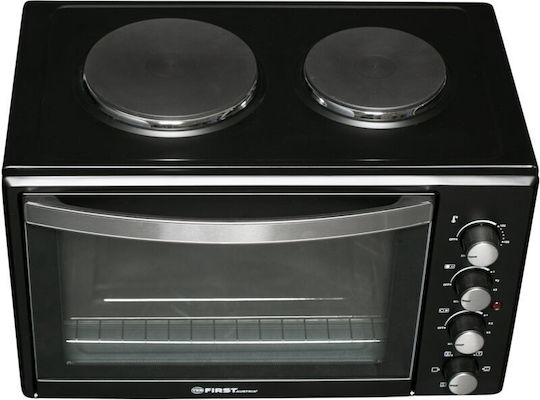 First Austria Electric Countertop Oven 45lt with 2 Burners and Hot Air Function