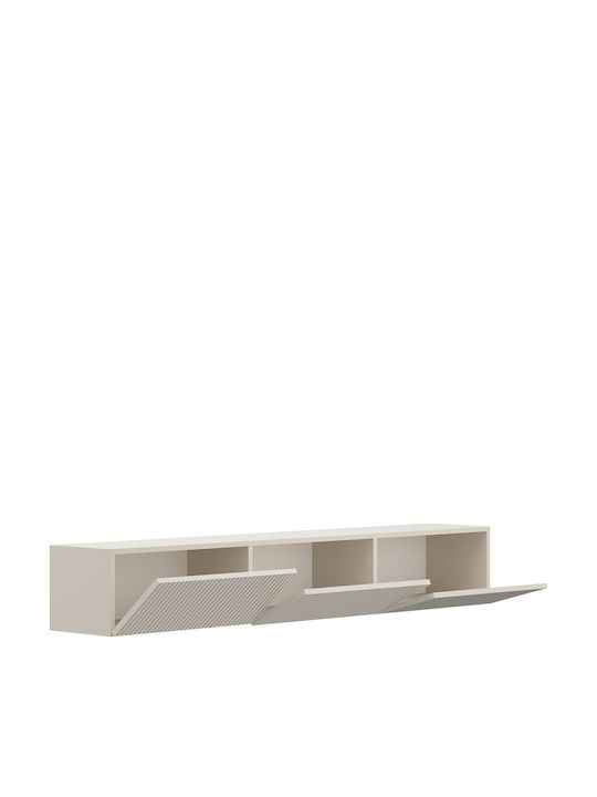 TV-Ständer mit LED-Beleuchtung Weiß M180xT31xH28cm
