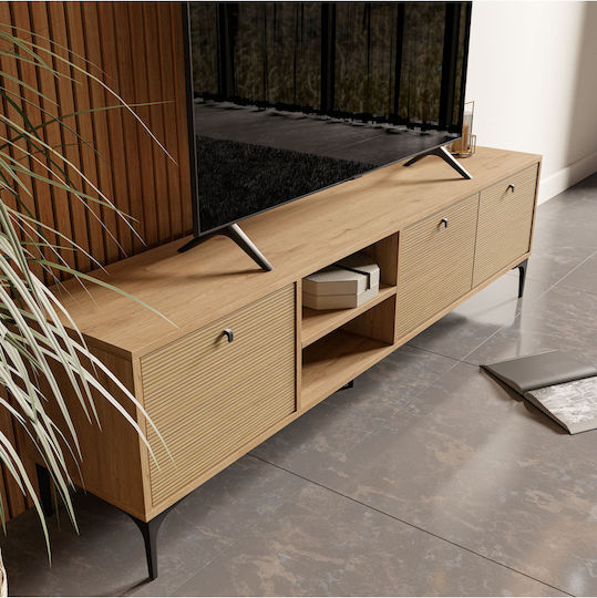 Έπιπλο TV Επιτοίχιο Καφέ 180x35x51εκ.