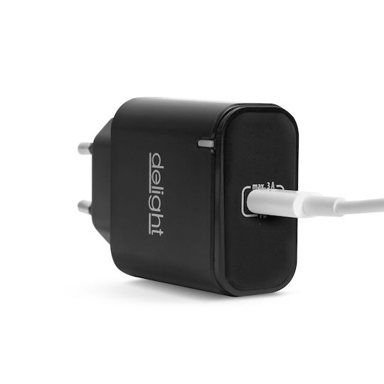 Alista Home Incarcator Fara Cablu cu Port USB-C 20W Power Delivery Negru (GLB_55046BK)