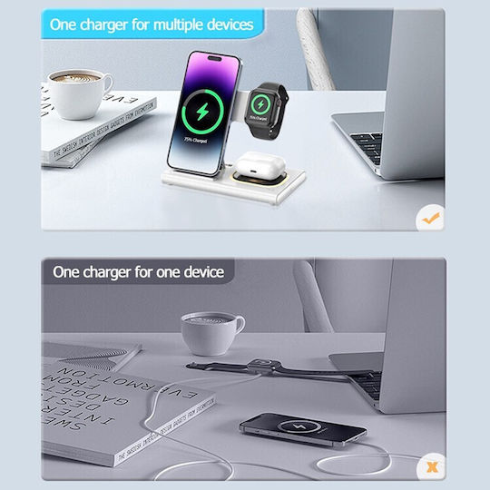 Alista Home Încărcător Wireless (Qi Pad) 15W Alb (165001)