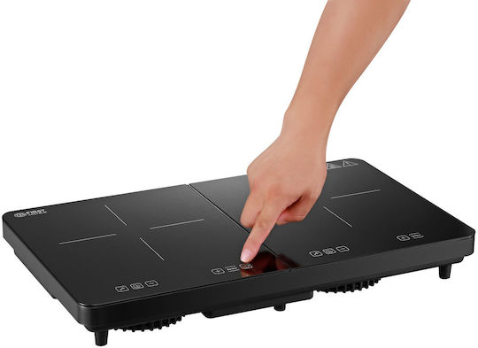 First Austria FA-5095-5 Kochplatten Herdtyp Induktion Doppel Schwarz