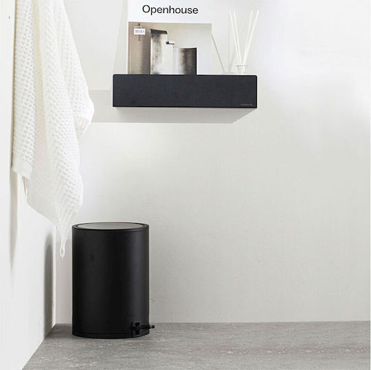 Sealskin Plastic Bathroom Bin Soft Close 3l Black