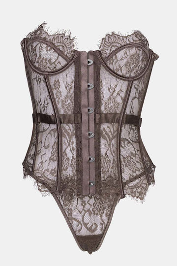 Decoro Lace Corset Brown