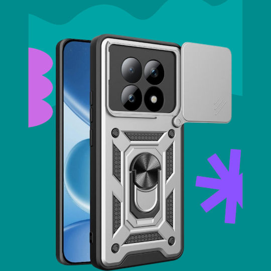 Bodycell Back Cover Metallisch Silber (Xiaomi Note 15 5G)