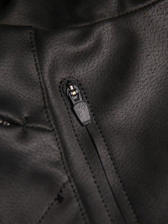 Icon Herren Motorradjacke 4 Jahreszeiten Schwarz