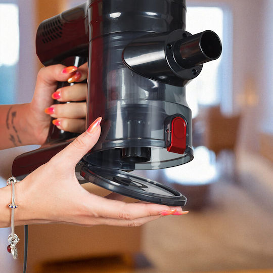 Osio Electric 2 in 1 Stick & Handheld Vacuum 600W Red OVC-4410