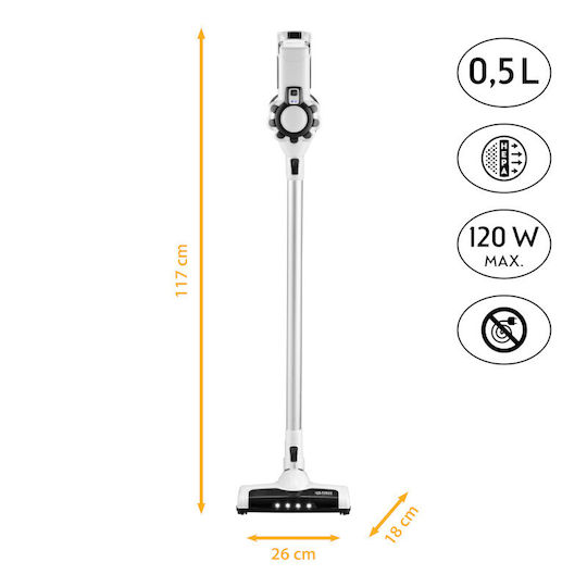 First Austria Прахосмукачка 2 в 1 Stick & Ръчна Сива FA-5541-4-GR