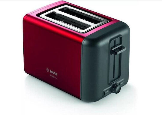 Bosch Toaster 2 Slots 970W Red