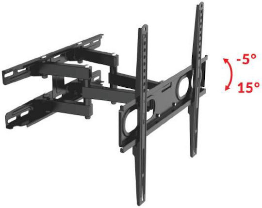 Osio OSM-5865 Βάση Τηλεόρασης Τοίχου με Βραχίονα έως 65" και 30kg