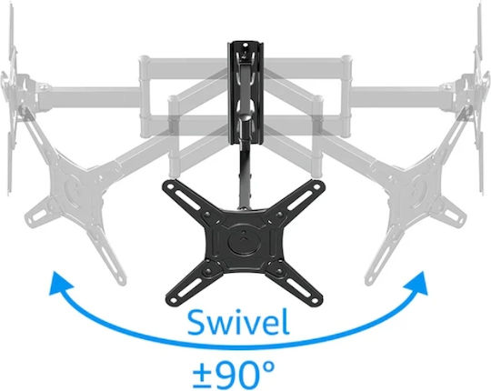 Osio OSM-7833 Wall TV Mount up to 42" Black