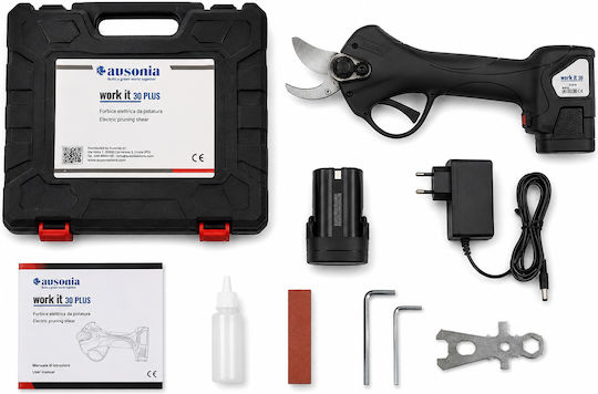 Ausonia Battery Pruning Shear 16.8V 1x2Ah with Maximum Cutting Diameter 25mm in Carrying Case