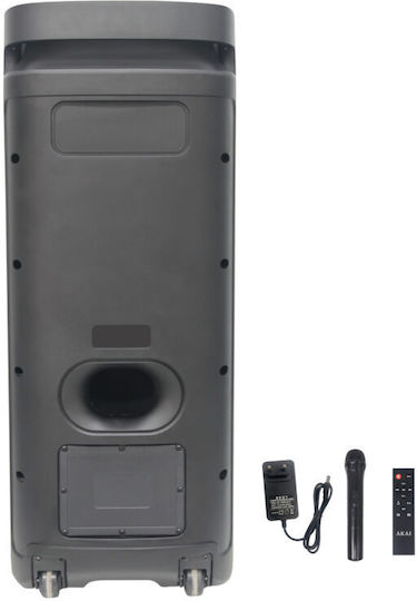 Akai Proffesional Karaoke Speaker With Wireless Microphone And Lighting Effects X12 Black