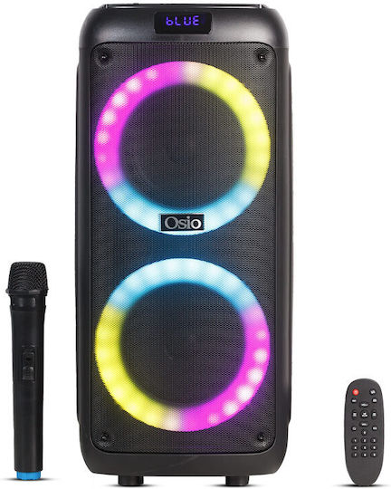 Osio Ηχείο Karaoke με Ασύρματο Μικρόφωνο και Εφέ Φωτισμού OBT-8035 OBT-8035 Μαύρο