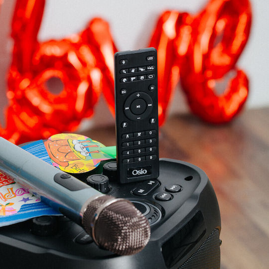 Osio Boxă Karaoke cu Microfon Fără Fir și Efecte de Iluminare OBT-8050 OBT-8050 Negru