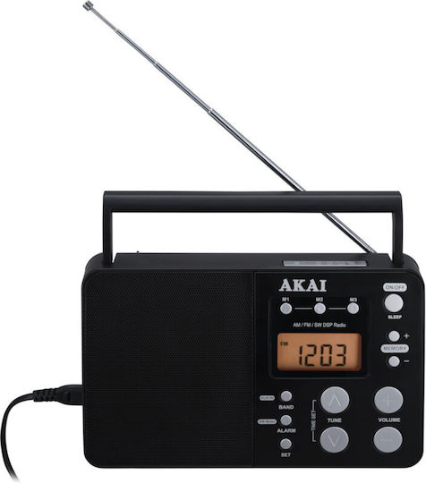Akai Proffesional APR-200 Φορητό Ραδιόφωνο Ρεύματος / Μπαταρίας Μαύρο