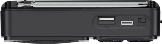 Akai Proffesional APR-300 Retro Ραδιοφωνάκι με Bluetooth και USB Μαύρο