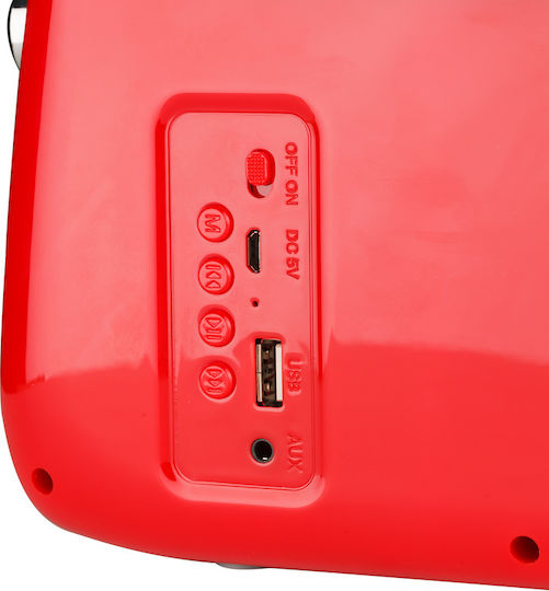 Osio OPR-3040R Retro cu Bluetooth și USB Roșu