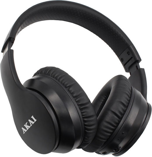 Akai Proffesional Wireless / Wired Over Ear Headphones with Radio with 8 hours of Operation Black